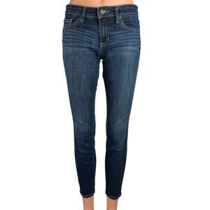 GAP Denim Women's Blue Low Rise Flat Front Stretchable Ankle Legging Jeans 25